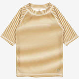 Wheat Kurzärmliges Schwimm T-Shirt Jackie Swimwear 5096 golden green stripe