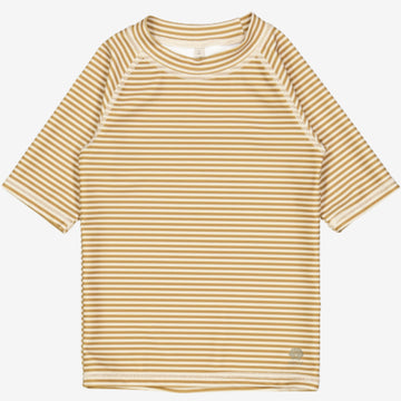 Wheat Main  Kurzärmliges Schwimm T-Shirt Jackie Swimwear 5096 golden green stripe