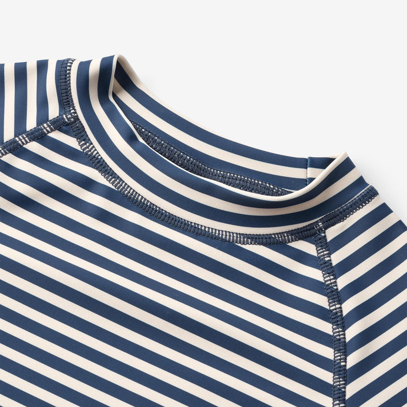 Wheat Main  Kurzärmliges Schwimm T-Shirt Jackie Swimwear 1325 indigo stripe