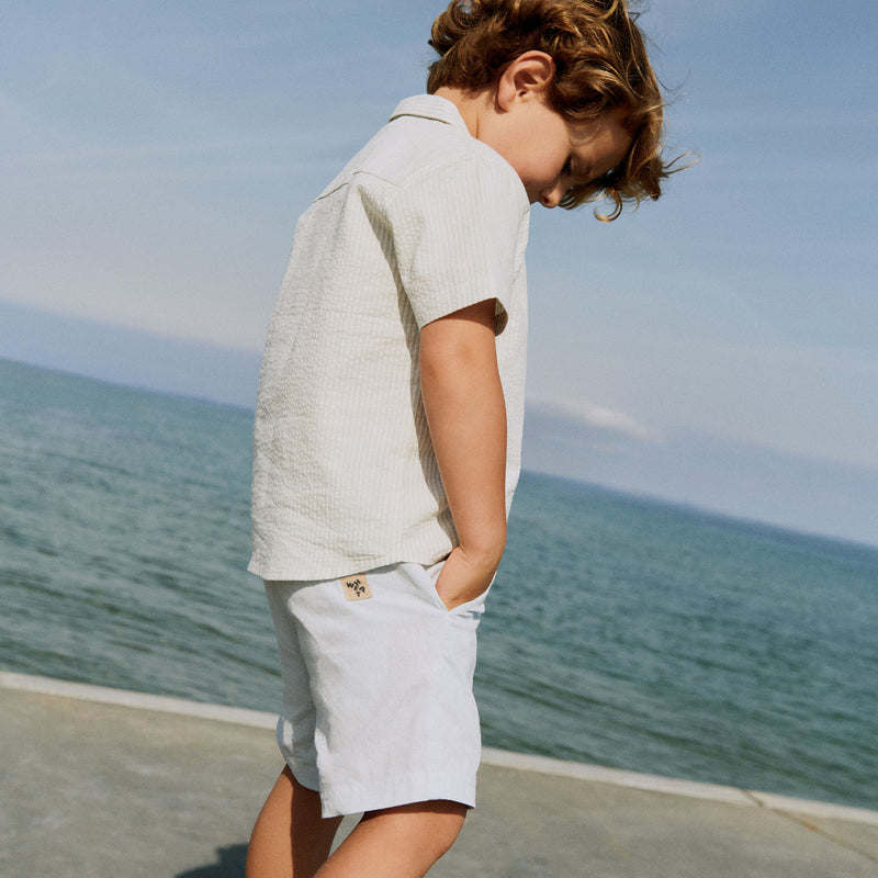 Wheat Main Kurze Elvig Shorts 9429 light blue chambray