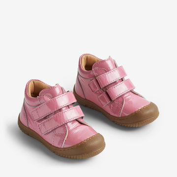 Wheat Footwear  Lack-Stiefel mit zweifachem Klett Ivalo Prewalkers 2356 pink