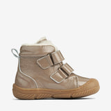 Wheat Footwear Lackleder-Lauflern-Stiefel Snugga Wolle | Baby Prewalkers 0090 taupe