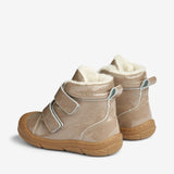 Wheat Footwear Lackleder-Lauflern-Stiefel Snugga Wolle | Baby Prewalkers 0090 taupe