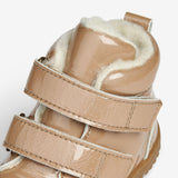 Wheat Footwear Lackleder-Lauflern-Stiefel Snugga Wolle Prewalkers 9011 beige