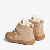 Wheat Footwear Lackleder-Lauflern-Stiefel Snugga Wolle | Baby Prewalkers 9011 beige