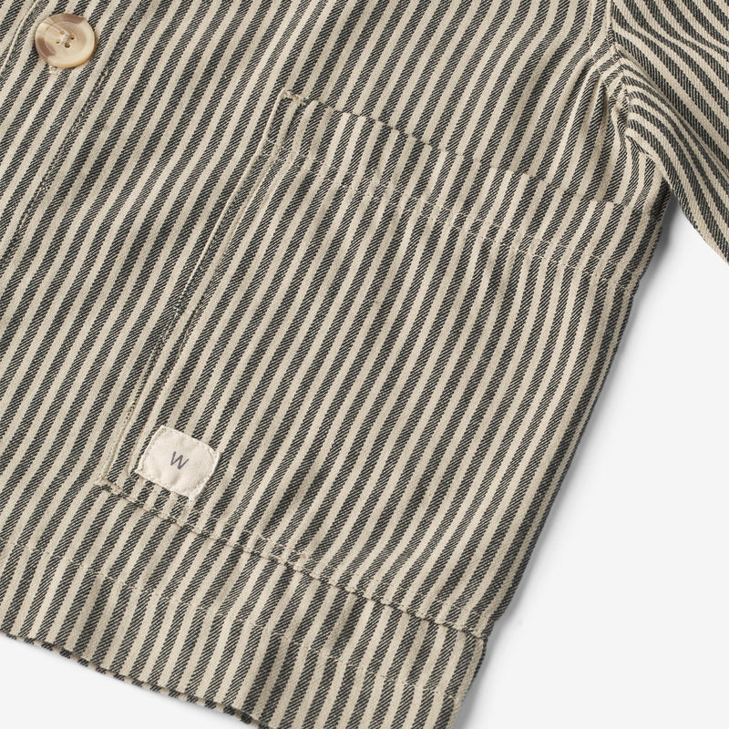 Wheat Main  Langarm-Hemd Avi Shirts and Blouses 0030 black coal stripe