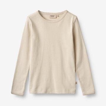 Wheat Main  Langarm-T-Shirt Belis Jersey Tops and T-Shirts 3191 offwhite