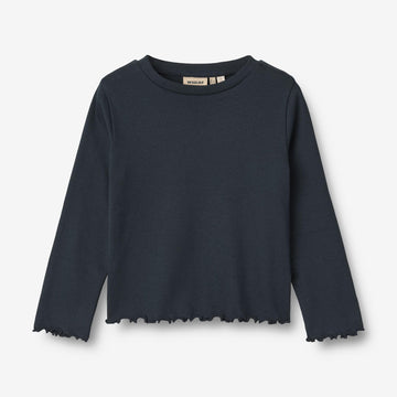 Wheat Main Langarm-T-Shirt Else Jersey Tops and T-Shirts 1432 navy