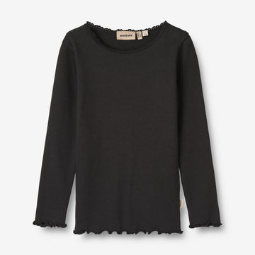 Wheat Main Langarm-T-Shirt Reese Jersey Tops and T-Shirts 0021 black