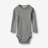 Wheat Main Langarm Babybody Spencer Body 9624 flint