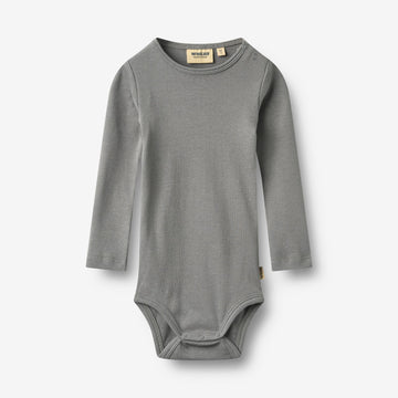 Wheat Main Langarm Babybody Spencer Body 9624 flint