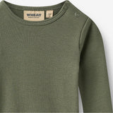 Wheat Main Langarm Babybody Spencer Body 9690 thyme
