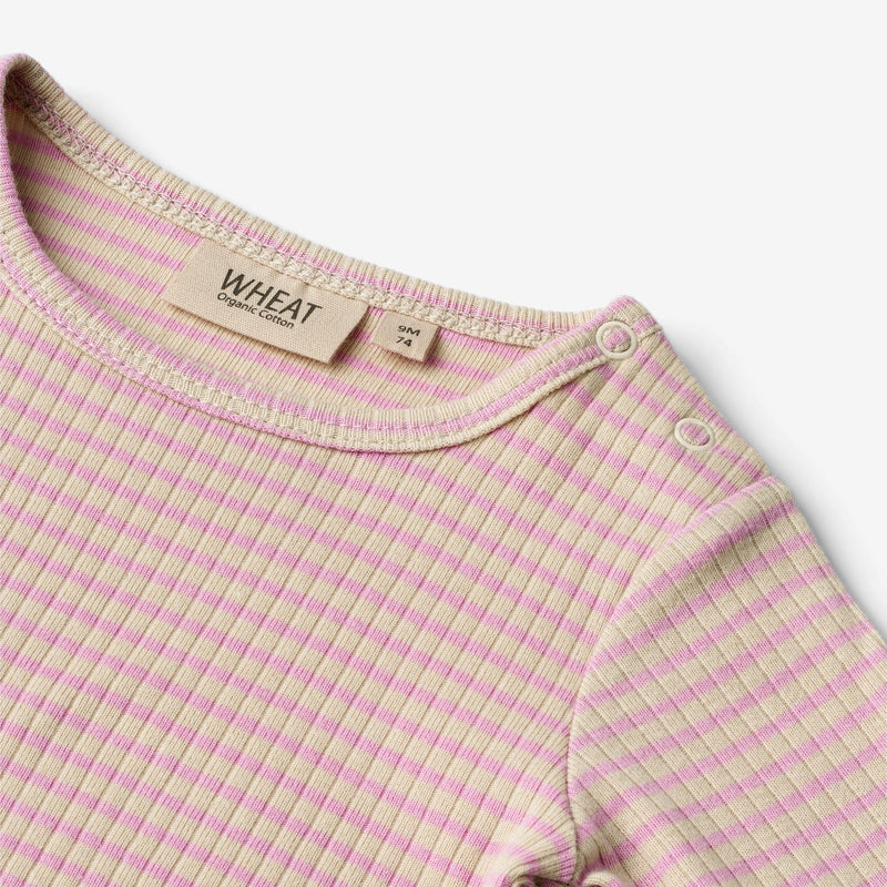 Wheat Main  Langarm Body Berti Underwear/Bodies 2354 pink lilac stripe