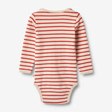 Wheat Main Langarm Body Berti | Baby Underwear/Bodies 2078 red stripe