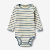 Wheat Main Langarm Body Berti | Baby Underwear/Bodies 1479 shell stripe