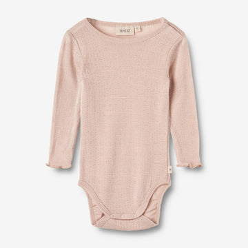 Wheat Wool Langarm Body aus Wolle/Seide Liea Underwear/Bodies 1356 pale lilac