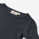 Wheat Wool Langarm Body aus Wolle/Seide Liea Underwear/Bodies 1432 navy