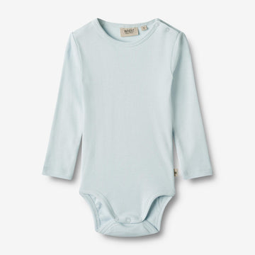 Wheat Main  Langarm Rippen Body Spencer Underwear/Bodies 4030 light blue
