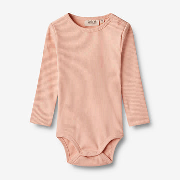 Wheat Main  Langarm Rippen Body Spencer Underwear/Bodies 2563 soft coral