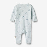 Wheat Main  Langarm Strampler Dusty Jumpsuits 4032 light blue whales