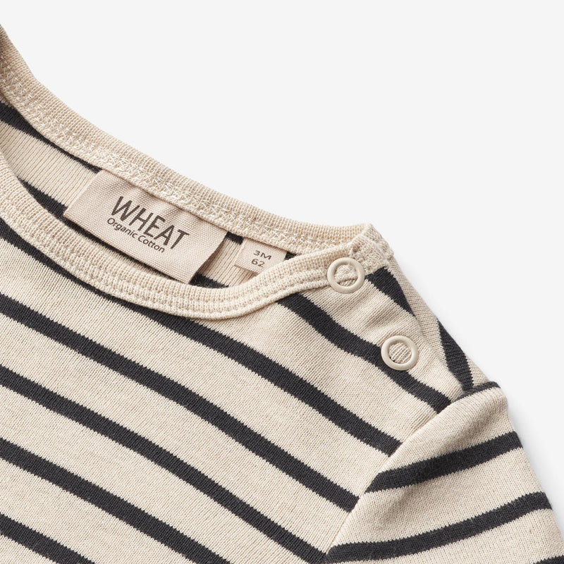 Wheat Main  Langarm Strampler Theis Jumpsuits 1433 navy stripe