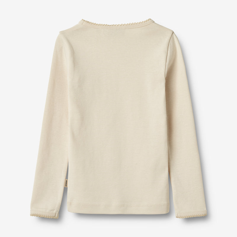 Wheat Main Langarm T-Shirt Belis Jersey Tops and T-Shirts 3129 eggshell