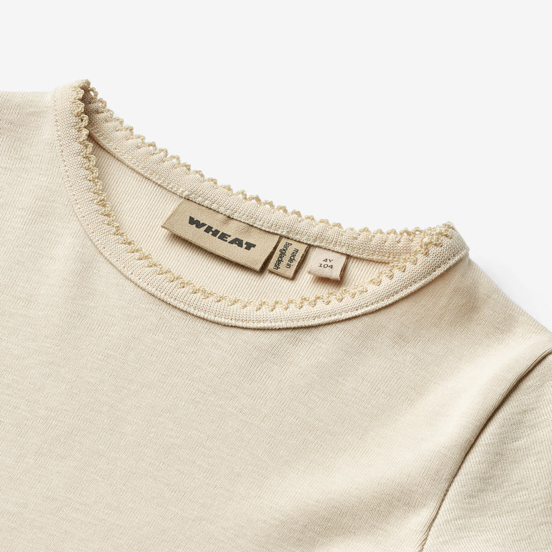 Wheat Main Langarm T-Shirt Belis Jersey Tops and T-Shirts 3129 eggshell