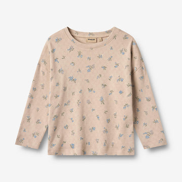 Wheat Main Langarm T-Shirt Thilda Jersey Tops and T-Shirts 9573 warm sand flowers