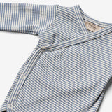 Wheat Main  Langarm Wickelbody Pil Underwear/Bodies 1048 blue stripe
