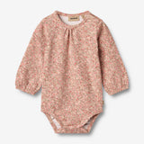 Wheat Main Langarmbody Elmine Underwear/Bodies 9566 rose dust flower meadow