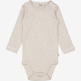 Wheat Main  Langarmbody Plain Underwear/Bodies 5060 fossil melange