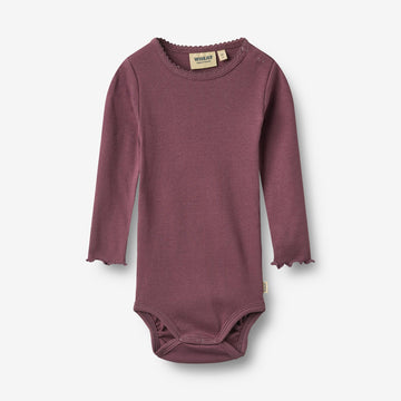 Wheat Main Langarmbody Regitze Body 3118 eggplant