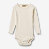 Wheat Main Langarmbody Regitze Body 3182 ivory