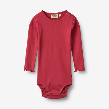 Wheat Main Langarmbody Regitze Body 9697 red cherry
