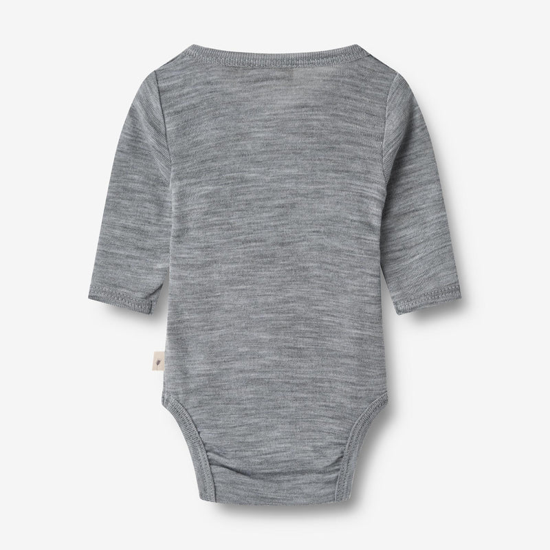 Wheat Wool Wolle Wickelbody Willow Underwear/Bodies 0224 melange grey