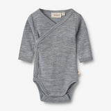 Wheat Wool Wolle Wickelbody Willow Underwear/Bodies 0224 melange grey
