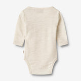 Wheat Wool Wolle Wickelbody Willow Underwear/Bodies 1141 eggshell melange