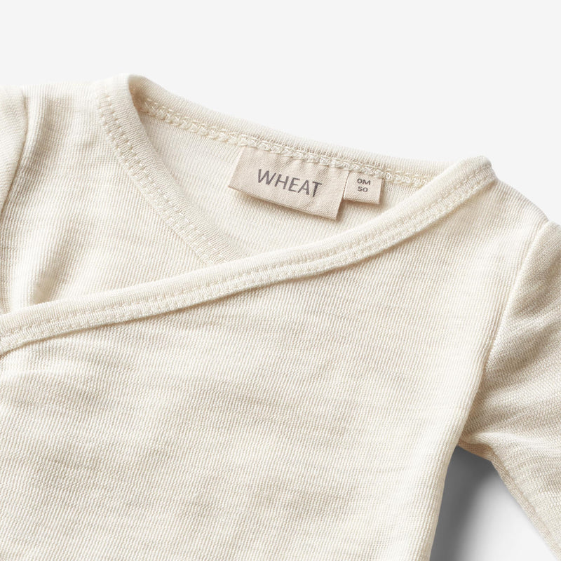 Wheat Wool Wolle Wickelbody Willow Underwear/Bodies 1141 eggshell melange