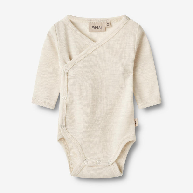 Wheat Wool Wolle Wickelbody Willow Underwear/Bodies 1141 eggshell melange