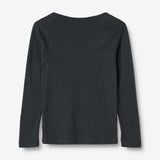 Wheat SMU Langärmliges T-Shirt aus Wolle Alfie Jersey Tops and T-Shirts 1432 navy