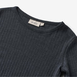 Wheat Wool Langärmliges T-Shirt aus Wolle Alfie Jersey Tops and T-Shirts 1432 navy