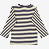 Wheat Main  Langärmliges, gestreiftes T-Shirt | Baby Jersey Tops and T-Shirts 1387 midnight stripe