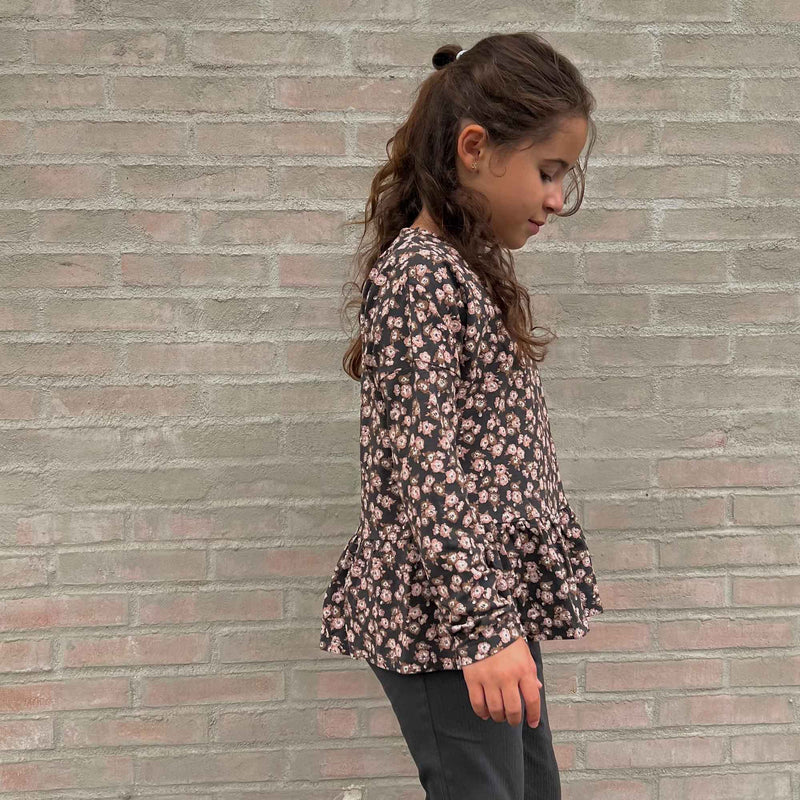 Wheat Main Langarmshirt Carolina Jersey Tops and T-Shirts 1183 raven anemones