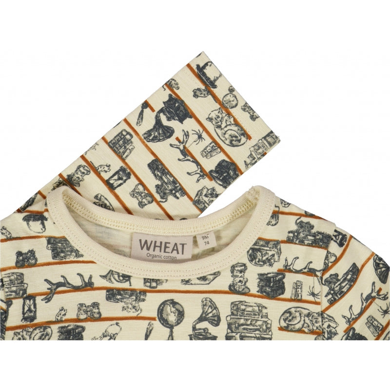 Wheat Main Langarmshirt Eddie Jersey Tops and T-Shirts 3184 clam attic