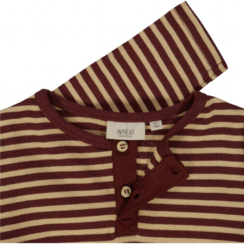 Wheat Main Langarmshirt Morris Jersey Tops and T-Shirts 2750 maroon