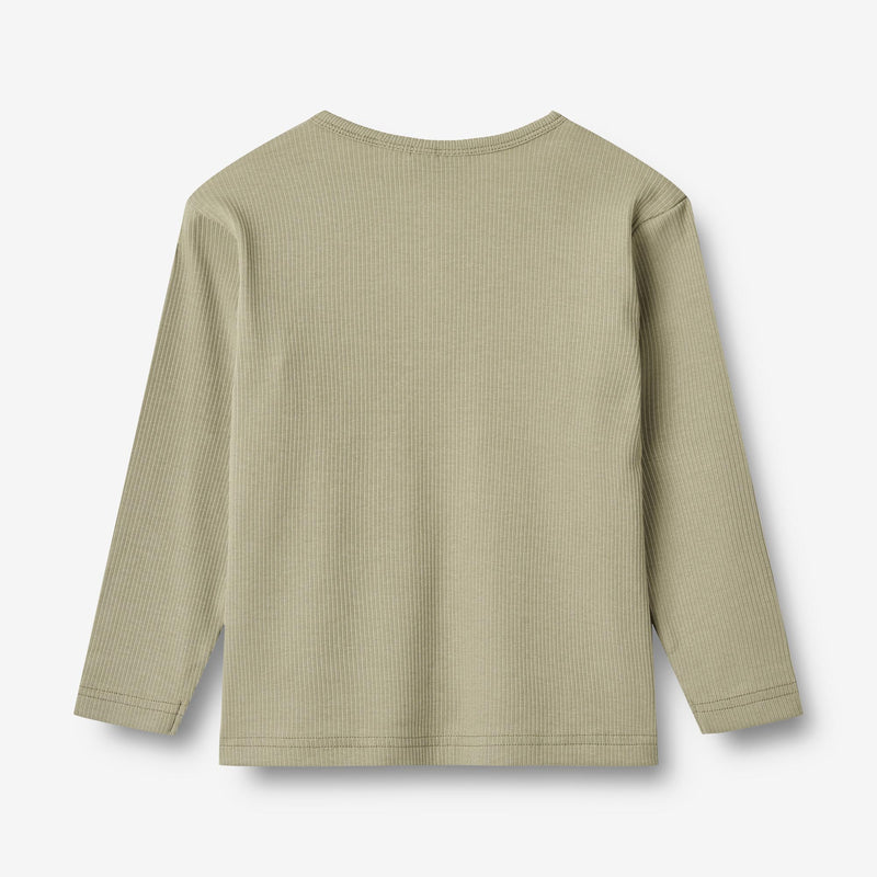 Wheat Main Langarmshirt Morris Jersey Tops and T-Shirts 1145 green tea