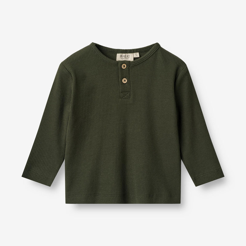 Wheat Main  Langarmshirt Morris | Baby Jersey Tops and T-Shirts 4097 deep forest
