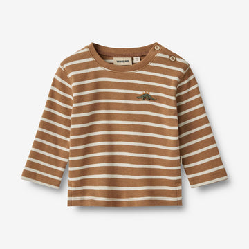 Wheat Main Langarmshirt Dustin Jersey Tops and T-Shirts 5078 caramel stripe