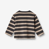 Wheat Main  Langarmshirt Nohr | Baby Jersey Tops and T-Shirts 9209 dark stripe