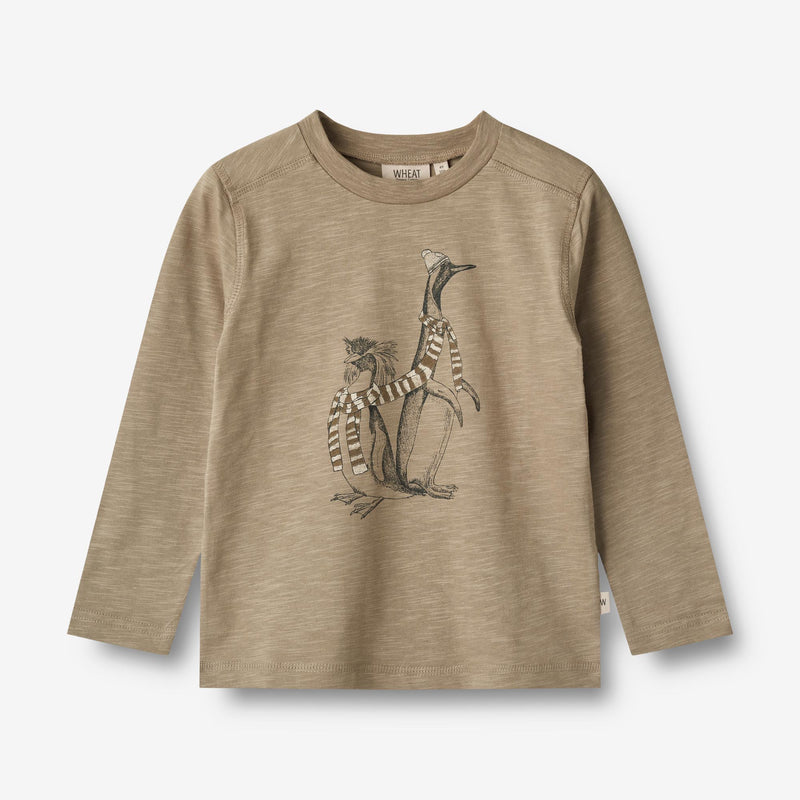 Wheat Main  Langarmshirt Pinguin & Freunde Jersey Tops and T-Shirts 3239 beige stone